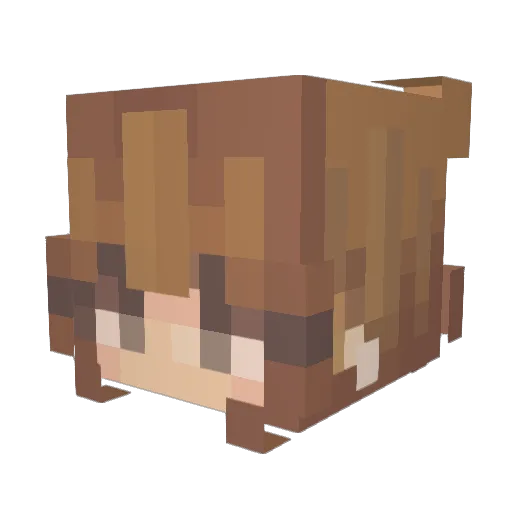 Air_Claired Minecraft avatar head, 3D render