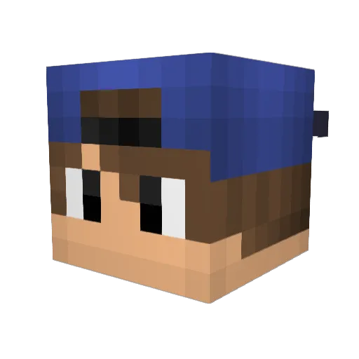 Air_DragonHD Minecraft avatar head, 3D render