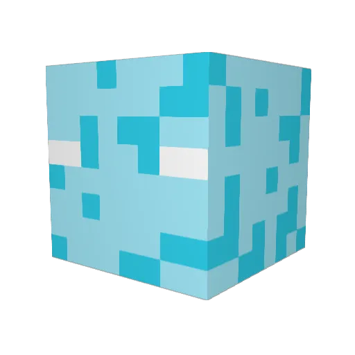 Air_run Minecraft avatar head, 3D render
