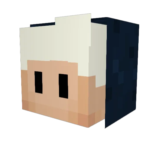 AiramLeo Minecraft avatar head, 3D render