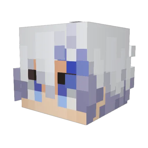 Airbenderaang1 Minecraft avatar head, 3D render