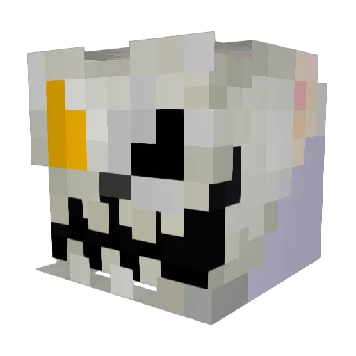 Airboarders Minecraft avatar head, 3D render