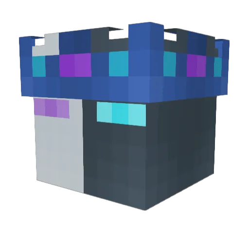 Airboo Minecraft avatar head, 3D render