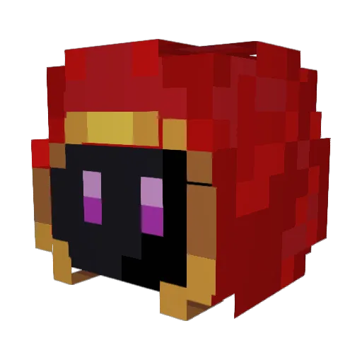 Airborne7 Minecraft avatar head, 3D render