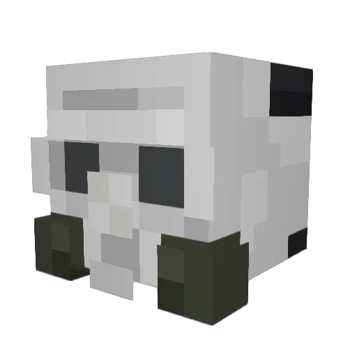 AirborneMonk Minecraft avatar head, 3D render