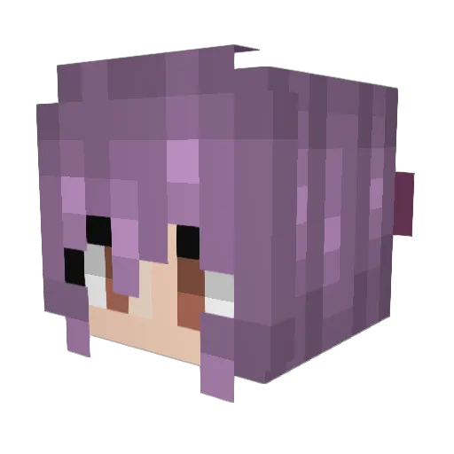 Aire02 Minecraft avatar head, 3D render