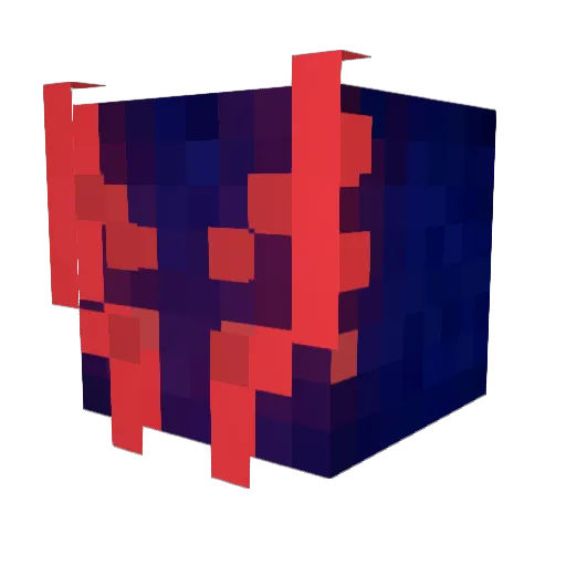 Aireeso Minecraft avatar head, 3D render