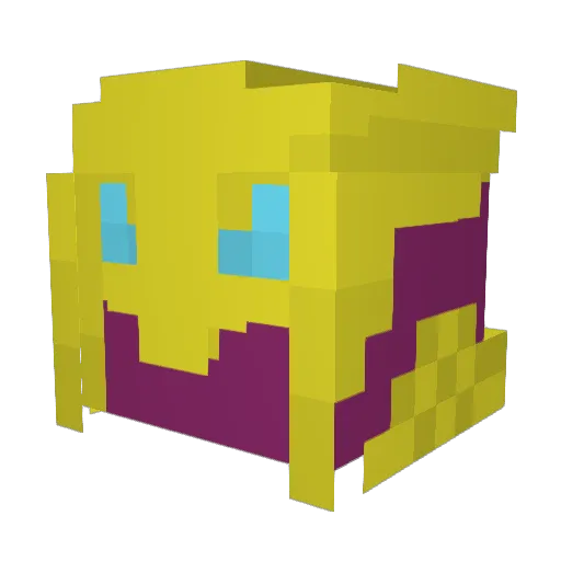 Airestite Minecraft avatar head, 3D render