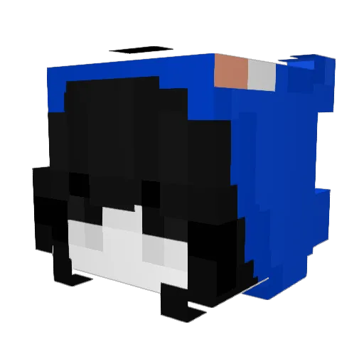 Airesx1 Minecraft avatar head, 3D render