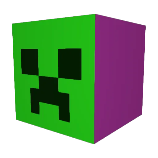 Airflopper Minecraft avatar head, 3D render
