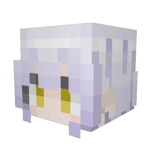 Airflow_cyou Minecraft avatar head, 3D render
