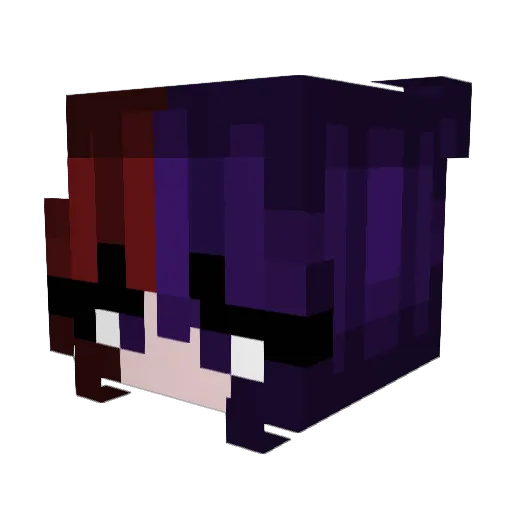 Airgona Minecraft avatar head, 3D render