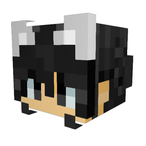 Airicecraft Minecraft avatar head, 3D render