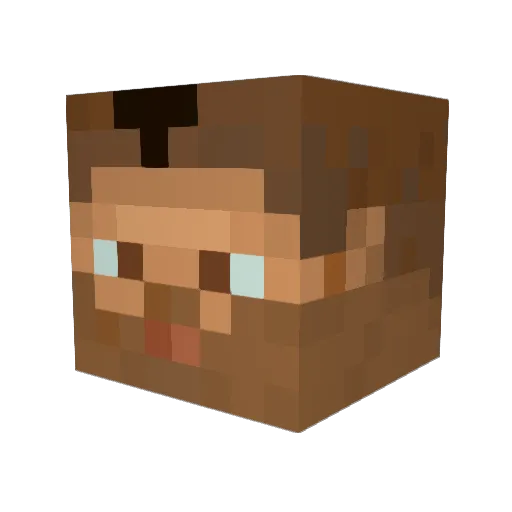 Airity27 Minecraft avatar head, 3D render