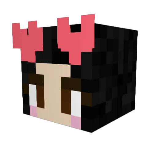 Airivis Minecraft avatar head, 3D render