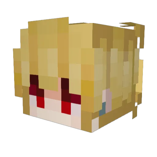 Airlastt Minecraft avatar head, 3D render