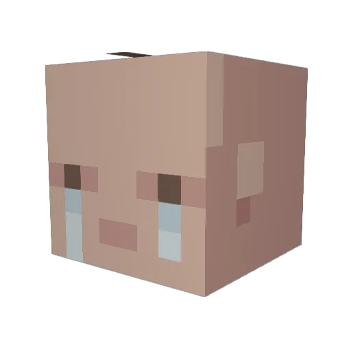 Airmack17 Minecraft avatar head, 3D render