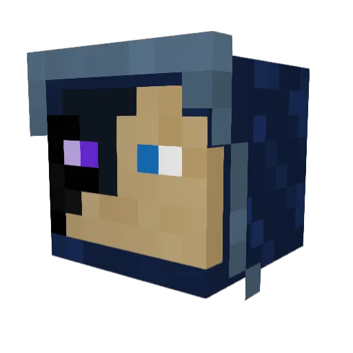 AirmanBeef Minecraft avatar head, 3D render