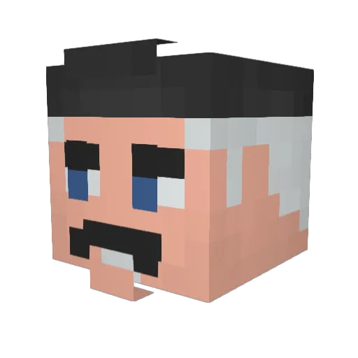 AirmanToaster50 Minecraft avatar head, 3D render
