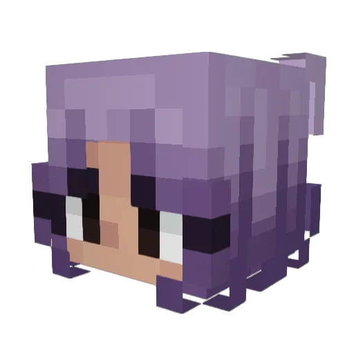 Airotiv_ Minecraft avatar head, 3D render