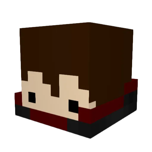 AirpodsFlo Minecraft avatar head, 3D render