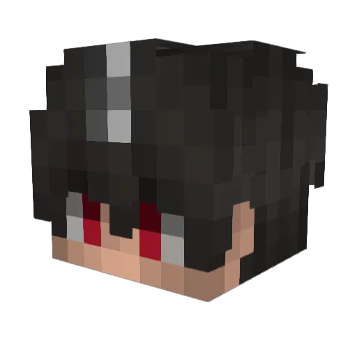 Airprog Minecraft avatar head, 3D render