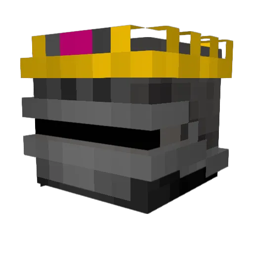 Airtoe Minecraft avatar head, 3D render