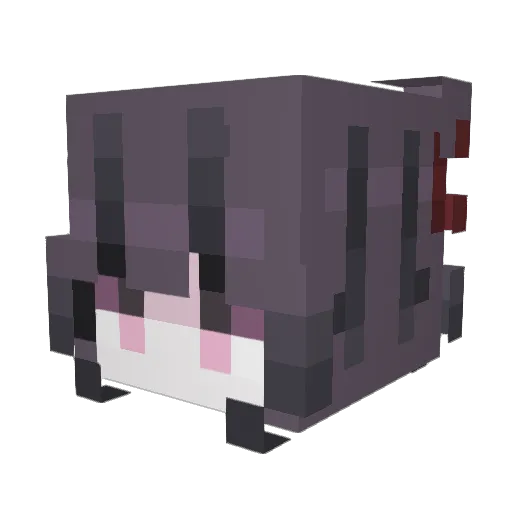 Airuqt Minecraft avatar head, 3D render