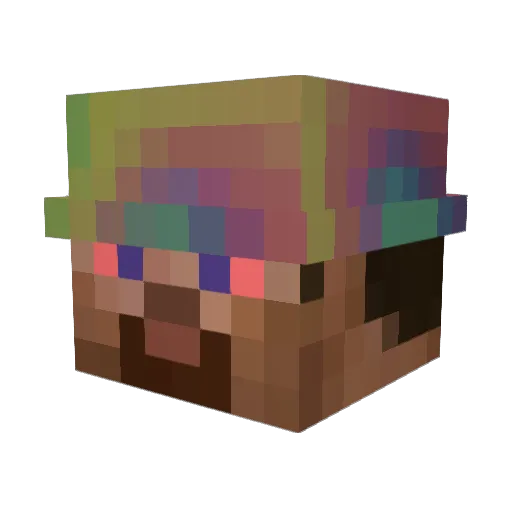 Airwin__ Minecraft avatar head, 3D render