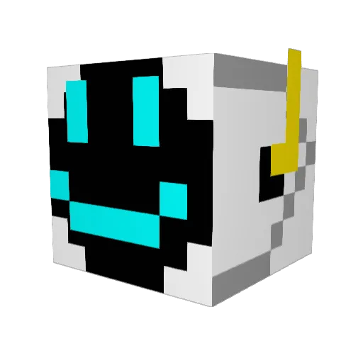 AiryTheFluff Minecraft avatar head, 3D render