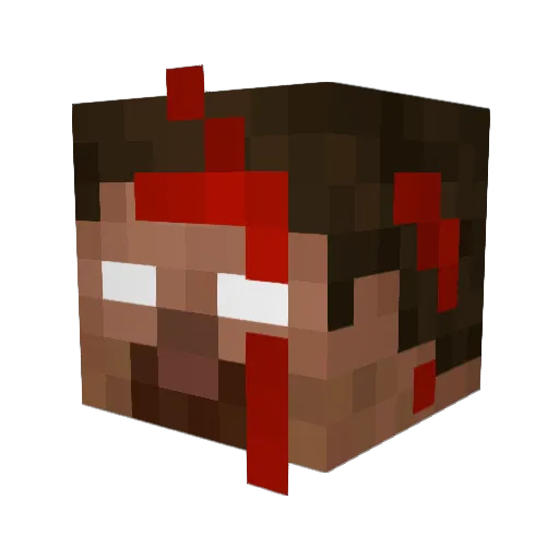 Airyyyy Minecraft avatar head, 3D render