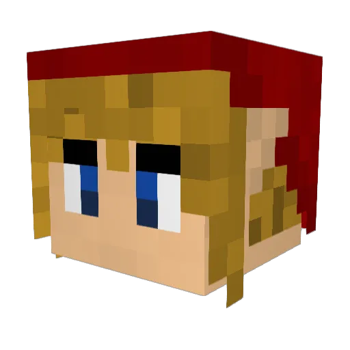 Airz07 Minecraft avatar head, 3D render