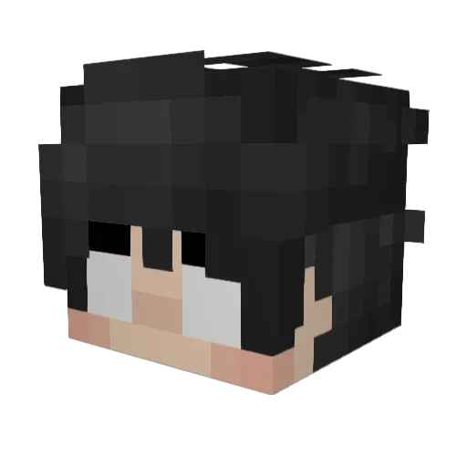 AisacGame Minecraft avatar head, 3D render