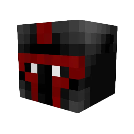 AisenFapp Minecraft avatar head, 3D render