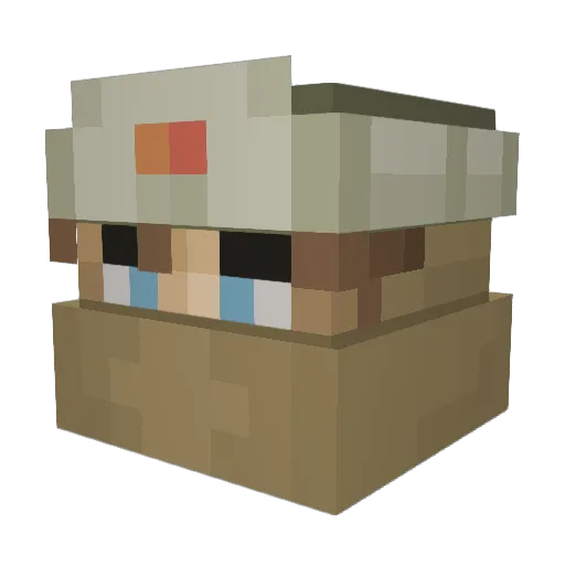 Aisha_uxu Minecraft avatar head, 3D render