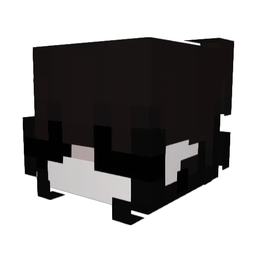 Aisijun Minecraft avatar head, 3D render