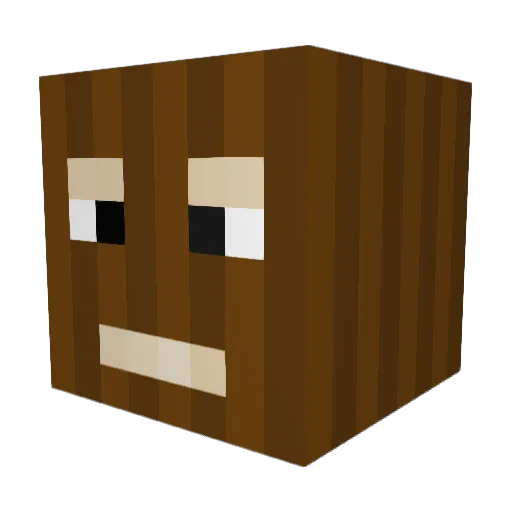 Aislek Minecraft avatar head, 3D render