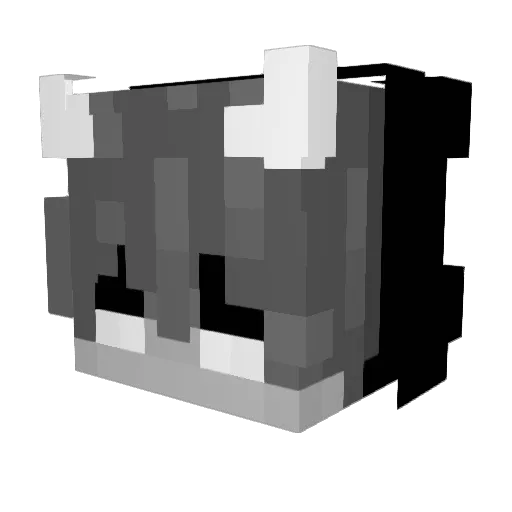 Aistis_R Minecraft avatar head, 3D render