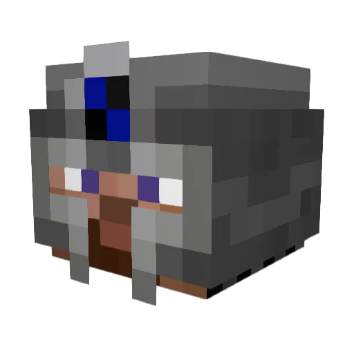 Aitanis Minecraft avatar head, 3D render