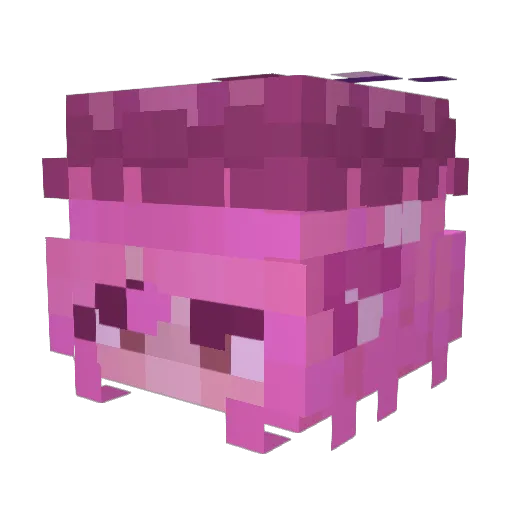 AitchM Minecraft avatar head, 3D render