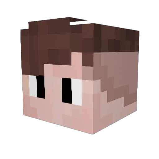 AitchQ Minecraft avatar head, 3D render