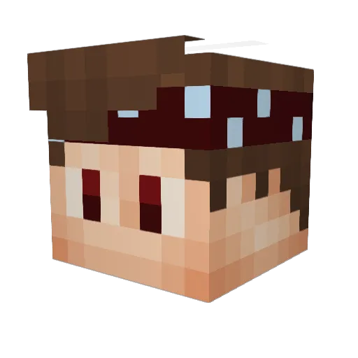 AitorTeHumilla Minecraft avatar head, 3D render