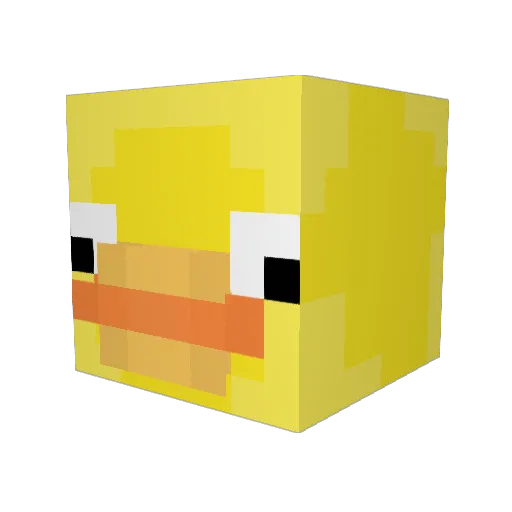 Aitot Minecraft avatar head, 3D render