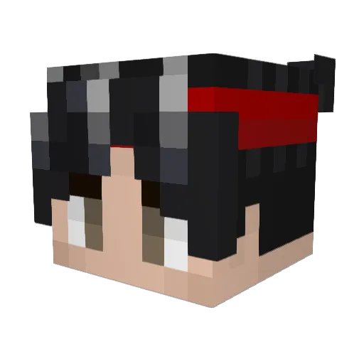 Aitrix98 Minecraft avatar head, 3D render
