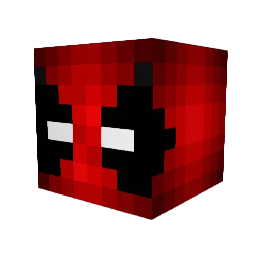 AiwooR Minecraft avatar head, 3D render
