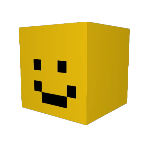 Aixline_ Minecraft avatar head, 3D render