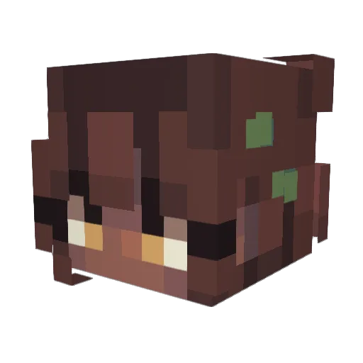 Aiyahcakes Minecraft avatar head, 3D render