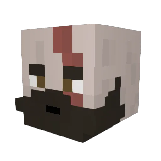 Aizakku06 Minecraft avatar head, 3D render