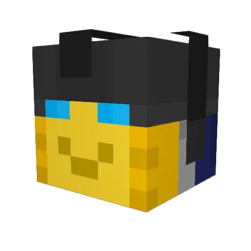 Aizar111 Minecraft avatar head, 3D render
