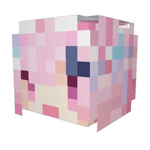 AizawaRyo Minecraft avatar head, 3D render